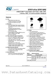 STR710RZ datasheet pdf ST Microelectronics