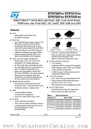 STR751FR0T6 datasheet pdf ST Microelectronics