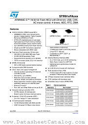 STR911FAW46X6 datasheet pdf ST Microelectronics