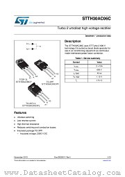 STTH30AC06CP datasheet pdf ST Microelectronics