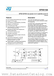 STV6110A datasheet pdf ST Microelectronics