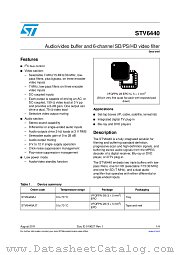 STV6440AJT datasheet pdf ST Microelectronics