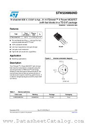 STW55NM60ND datasheet pdf ST Microelectronics