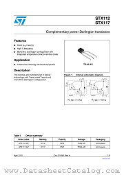 STX117 datasheet pdf ST Microelectronics