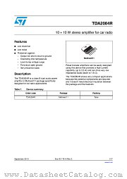 TDA2004R datasheet pdf ST Microelectronics