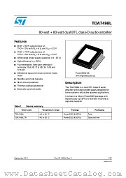 TDA7498L datasheet pdf ST Microelectronics