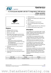 TDA75612LV datasheet pdf ST Microelectronics