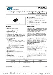 TDA75613LV datasheet pdf ST Microelectronics