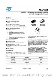 TDA7564BPD datasheet pdf ST Microelectronics
