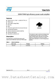 TDA7570 datasheet pdf ST Microelectronics