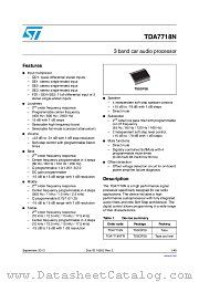 TDA7718NTR datasheet pdf ST Microelectronics