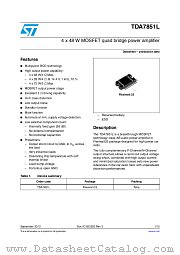 TDA7851L datasheet pdf ST Microelectronics