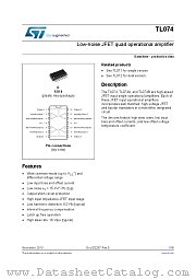 TL074IYDT datasheet pdf ST Microelectronics