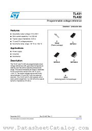 TL431CL3T datasheet pdf ST Microelectronics