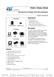 TS331 datasheet pdf ST Microelectronics