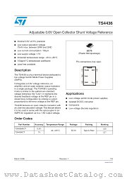 TS4436 datasheet pdf ST Microelectronics