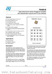 TS4601BEIJT datasheet pdf ST Microelectronics
