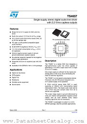 TS4657 datasheet pdf ST Microelectronics