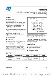 TS4994EIJT datasheet pdf ST Microelectronics