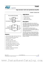 TS507CLT datasheet pdf ST Microelectronics
