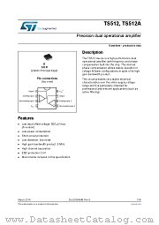 TS512AIYDT datasheet pdf ST Microelectronics