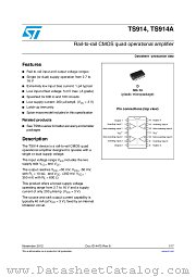 TS914IYDT datasheet pdf ST Microelectronics