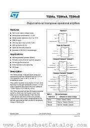 TS941B datasheet pdf ST Microelectronics
