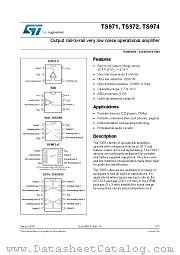 TS971IYLT datasheet pdf ST Microelectronics
