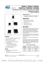 TSX632A datasheet pdf ST Microelectronics