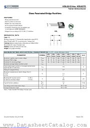 KBL606G datasheet pdf Taiwan Semiconductor
