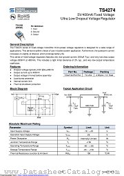 TS4274CP50 datasheet pdf Taiwan Semiconductor