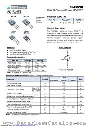 TSM3N90CH datasheet pdf Taiwan Semiconductor