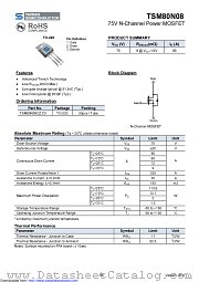 TSM80N08CZ datasheet pdf Taiwan Semiconductor