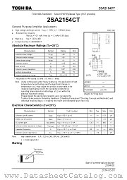 2SA2154CT datasheet pdf TOSHIBA