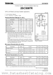 2SC5087R datasheet pdf TOSHIBA