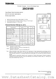 2SC6100 datasheet pdf TOSHIBA