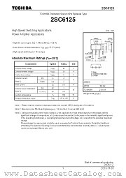 2SC6125 datasheet pdf TOSHIBA