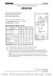 2SC6126 datasheet pdf TOSHIBA