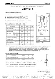 2SK4013 datasheet pdf TOSHIBA