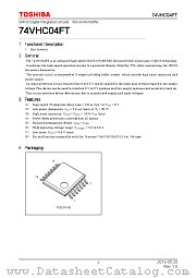 74VHC04FT datasheet pdf TOSHIBA