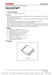 74VHC574FT datasheet pdf TOSHIBA