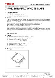74VHCT540AFT datasheet pdf TOSHIBA