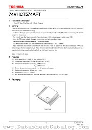 74VHCT574AFT datasheet pdf TOSHIBA