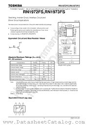 RN1973FS datasheet pdf TOSHIBA