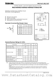 RN2116F datasheet pdf TOSHIBA