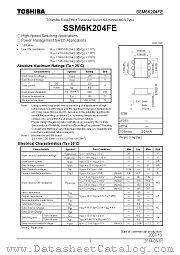 SSM6K204FE datasheet pdf TOSHIBA