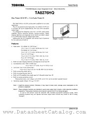 TA8276HQ datasheet pdf TOSHIBA