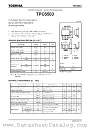 TPC6503 datasheet pdf TOSHIBA