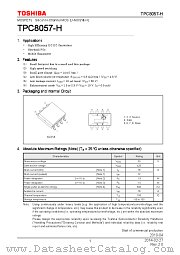 TPC8057-H datasheet pdf TOSHIBA