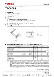 TPC8092 datasheet pdf TOSHIBA